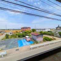 群馬県佐渡郡玉村町大字下新田字御殿の売買物件/2階窓からの視点　伸びをしたくなる景色