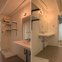 新宿区中落合の売買物件/洗面室は広め