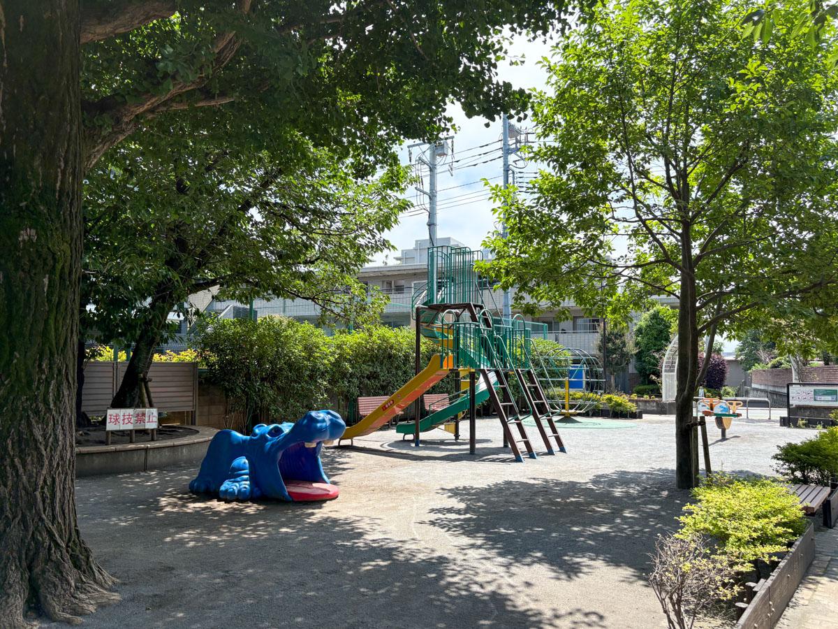新宿区中落合の売買物件/近所のカバ公園　カバがいる（2匹いました）