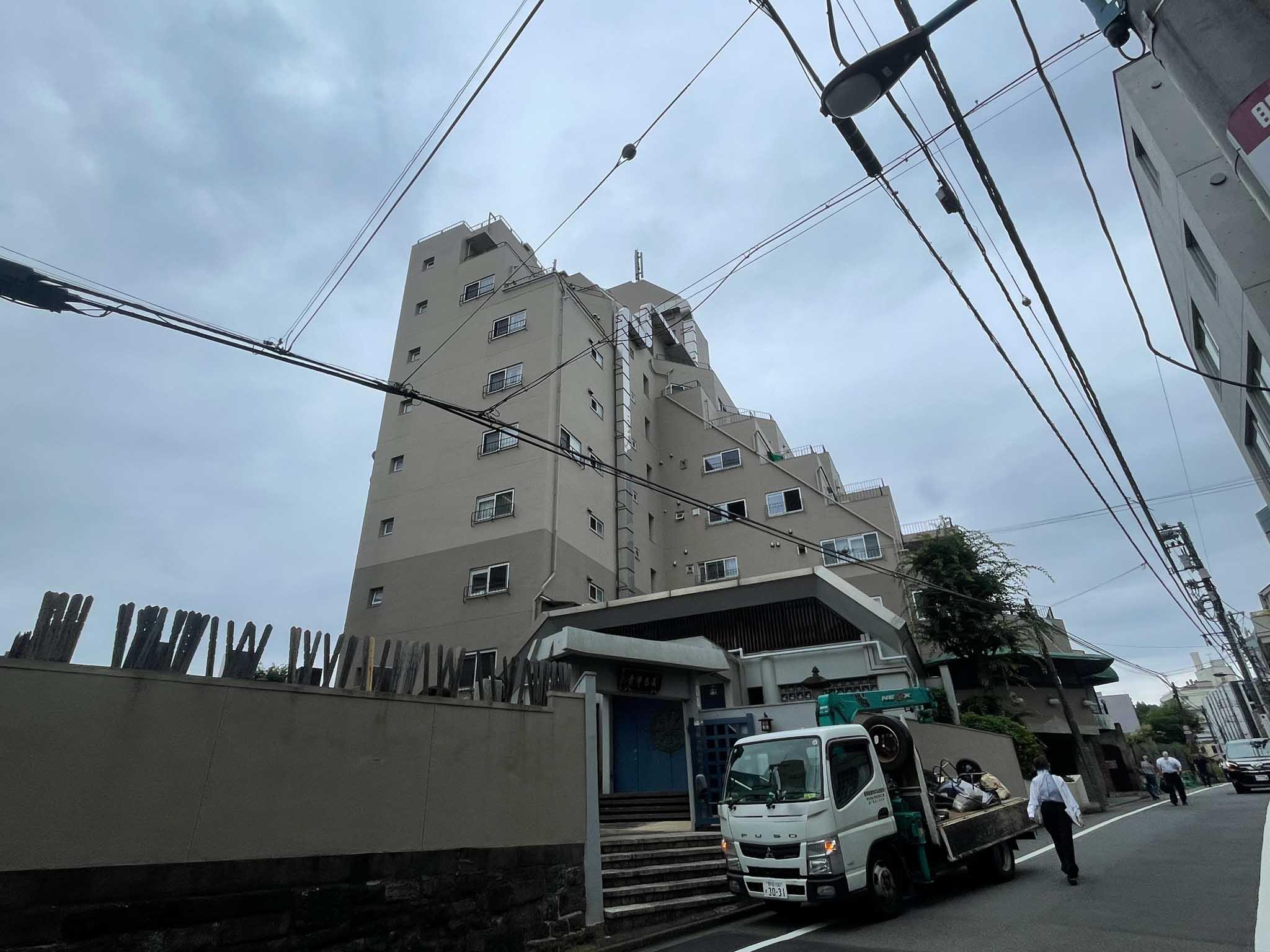 新宿区市谷左内町の賃貸物件/外観を北側から