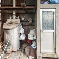 練馬区旭丘の賃貸物件/外付けのトイレ。隣に焼却炉がついています