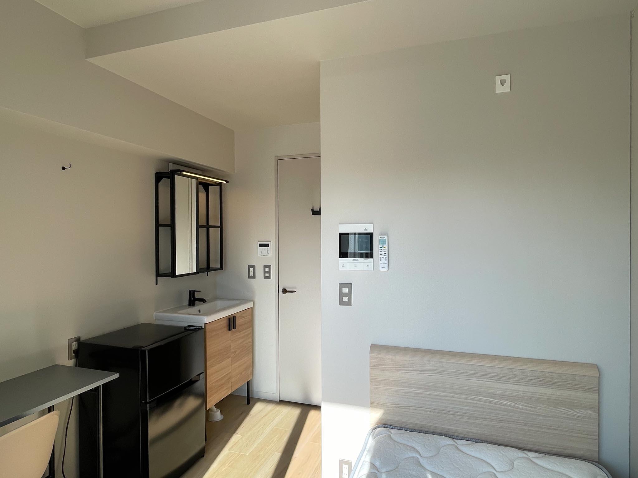 墨田区本所の賃貸物件/801：部屋はキュッとコンパクトに。フランスベッドのマットレスを採用