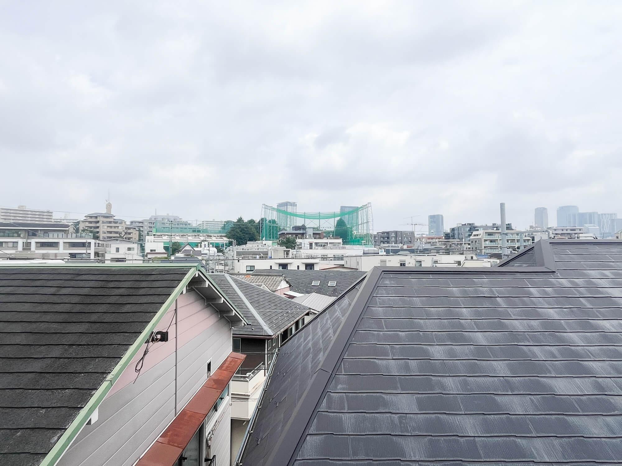 目黒区上目黒の売買物件/寝室側の眺め