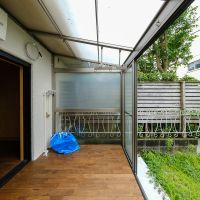 大田区田園調布の賃貸物件/サンルーム内に洗濯機置き場があります