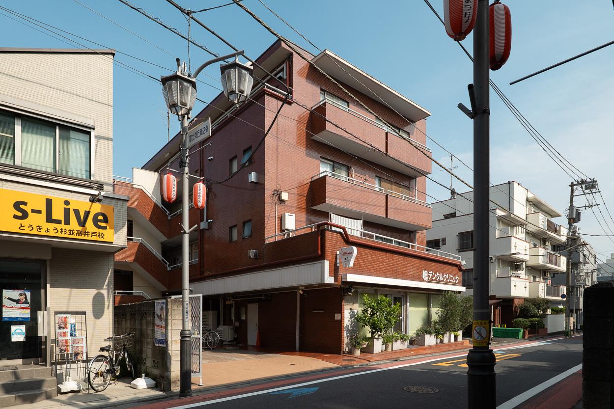 杉並区高井戸西の賃貸物件/外観。駅前までまっすぐ一本道です