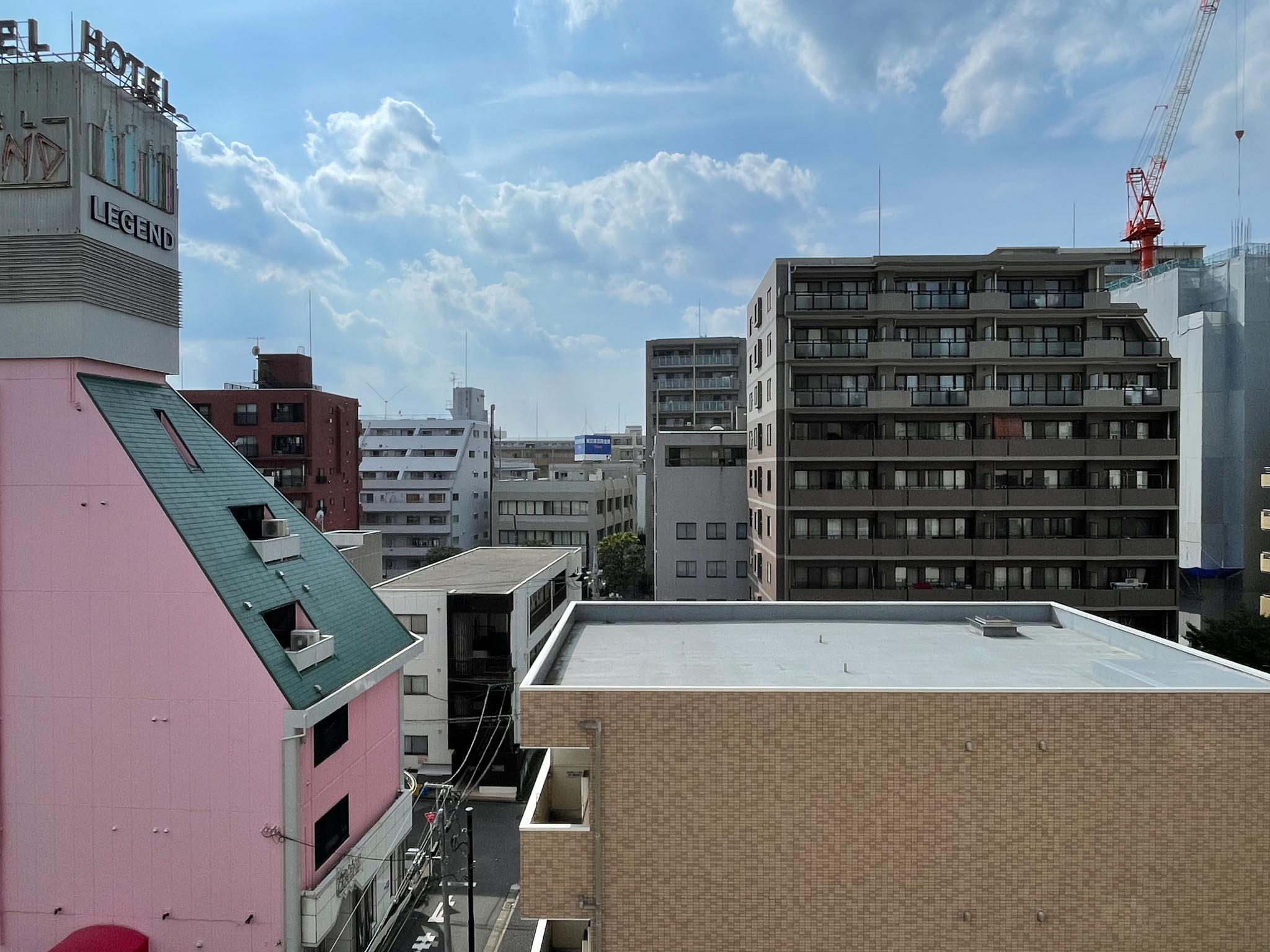 江戸川区中葛西の賃貸物件/西側の窓の外の景色はこんな感じ