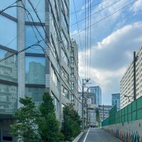 渋谷区東の賃貸物件/渋谷方面をみる。渋谷ストリームが遠くにみえます