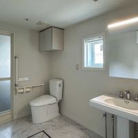 目黒区平町の賃貸物件/洗面脱衣室。トイレも同室