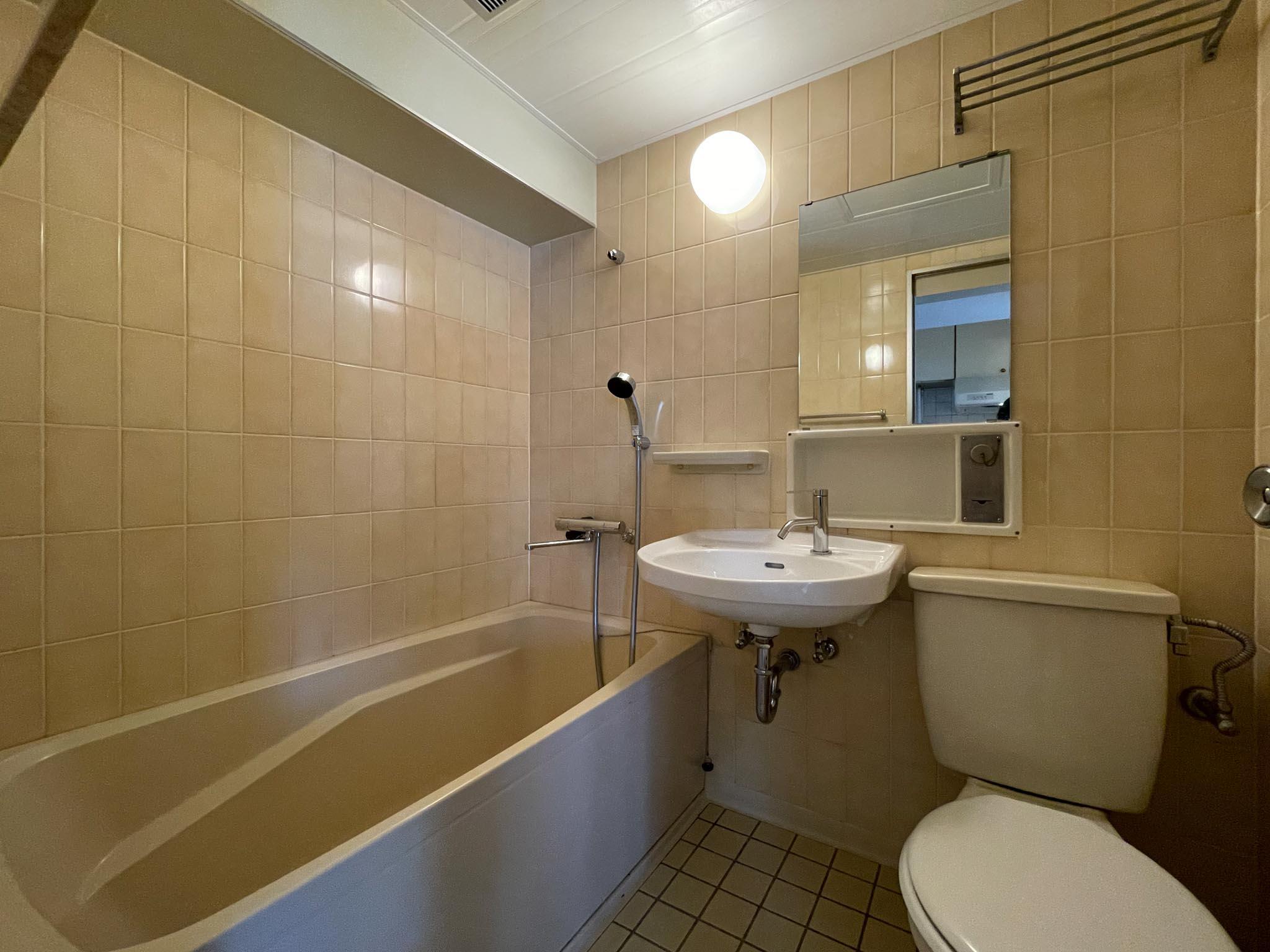 目黒区下目黒の賃貸物件/風呂・トイレは同室です