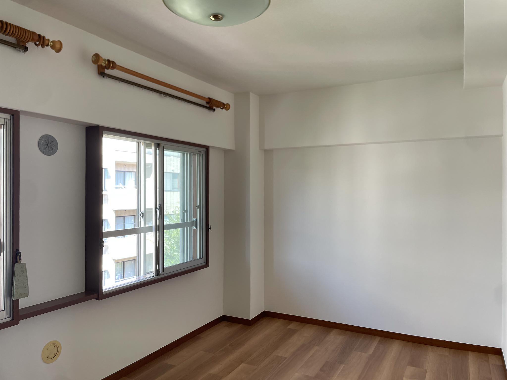 国分寺市本町の賃貸物件/下階、洋室①：壁掛けエアコンの設置はできませんが、ウィンドウエアコンの設置は可能です