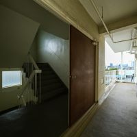 目黒区中町の賃貸物件/だいぶ年季の入った共用部