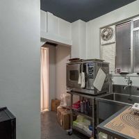 荒川区西尾久の賃貸物件/バックヤード。コンパクトなサイズ感