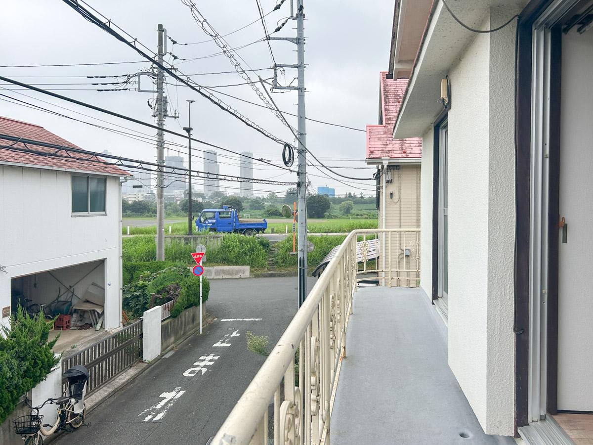 大田区田園調布の賃貸物件/ベランダの先には多摩川の河川敷