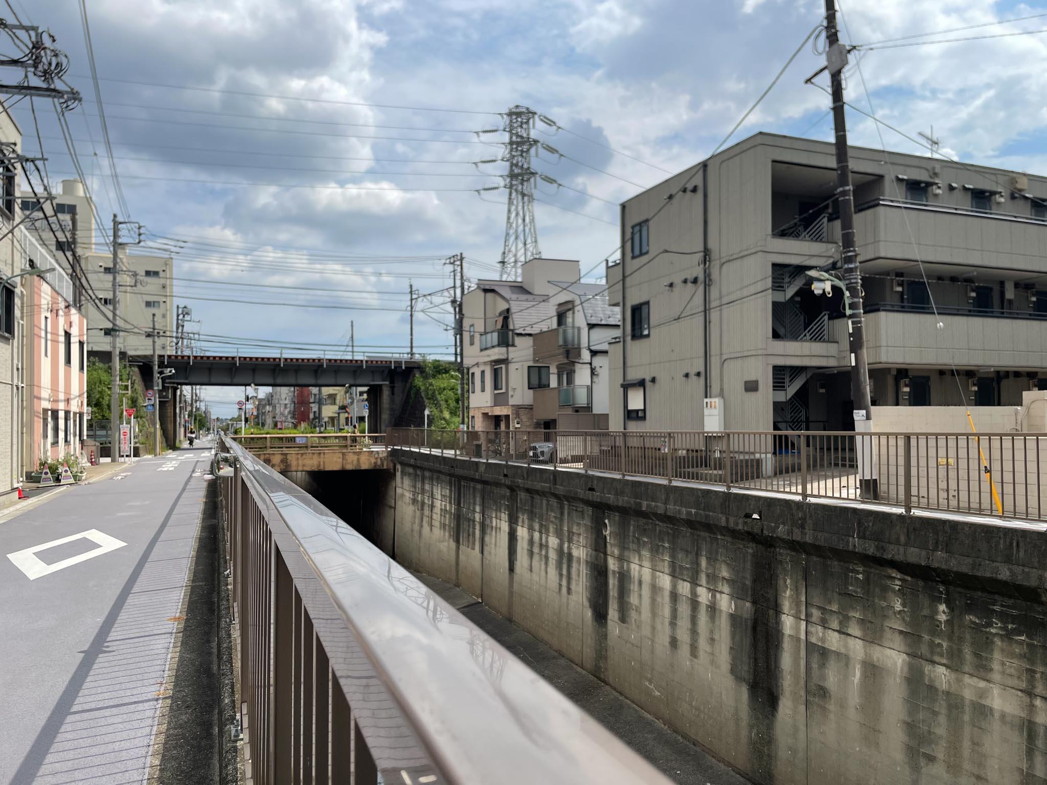 大田区南雪谷の賃貸物件/ゆったりと流れる「呑川」