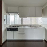 杉並区上荻の賃貸物件/キッチン。冷蔵庫は左側にある壁の手前に置く想定