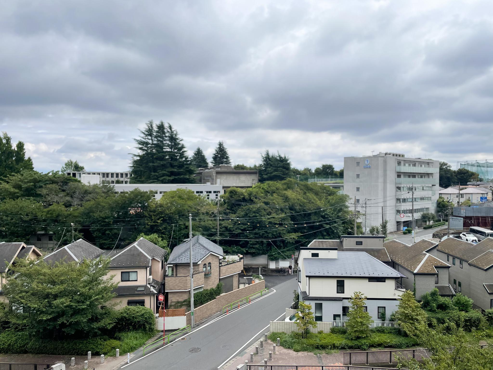 練馬区石神井台の賃貸物件/緑が見えるのどかな景色。青空が待ち遠しいですね
