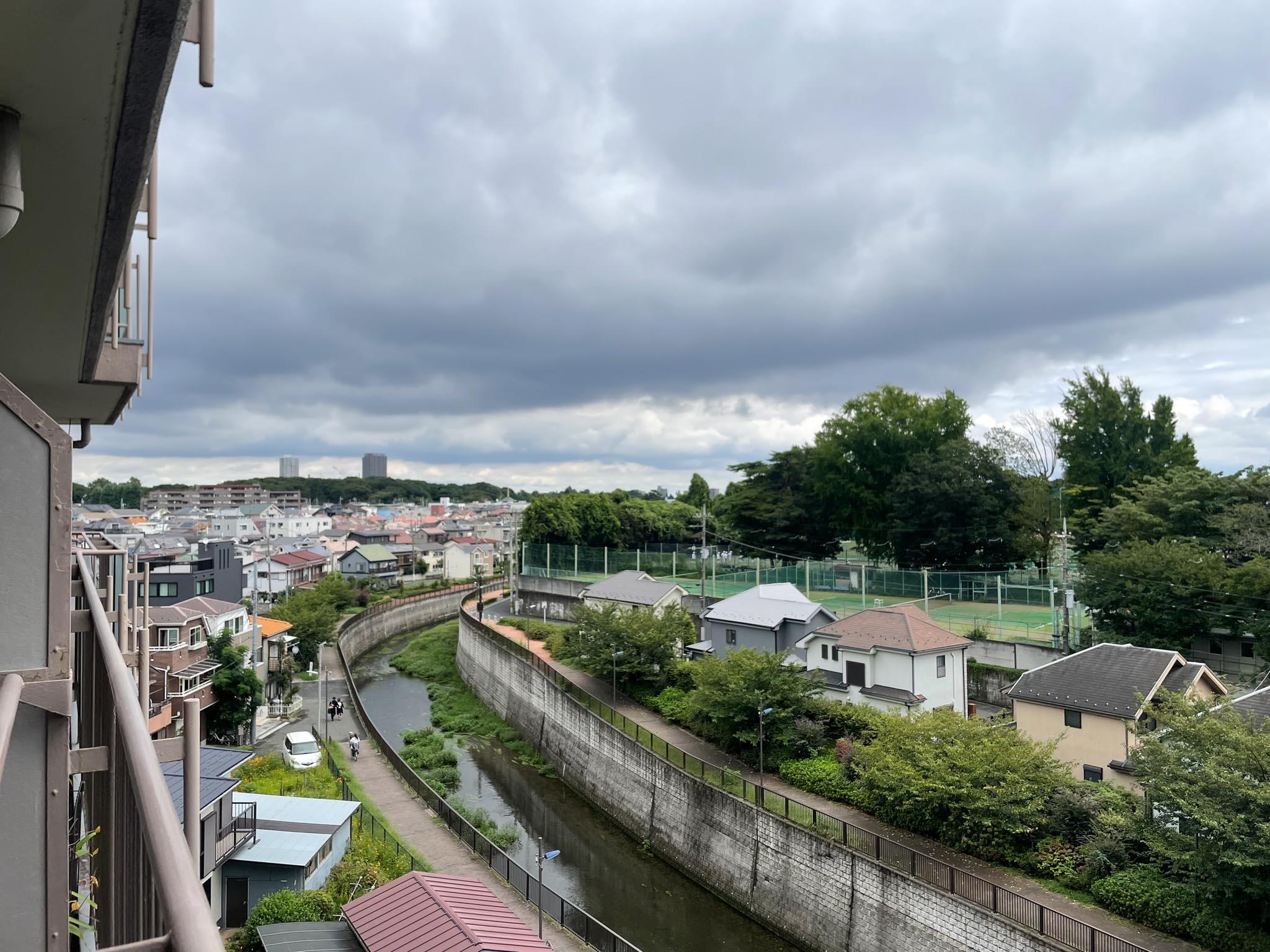 練馬区石神井台の賃貸物件/ワイドな眺望なのでもう1枚。高校球児が練習をする姿が見えました