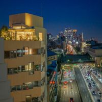 渋谷区渋谷の賃貸物件/夜景。仕事終わりにテラスで酒が飲みたくなりそう