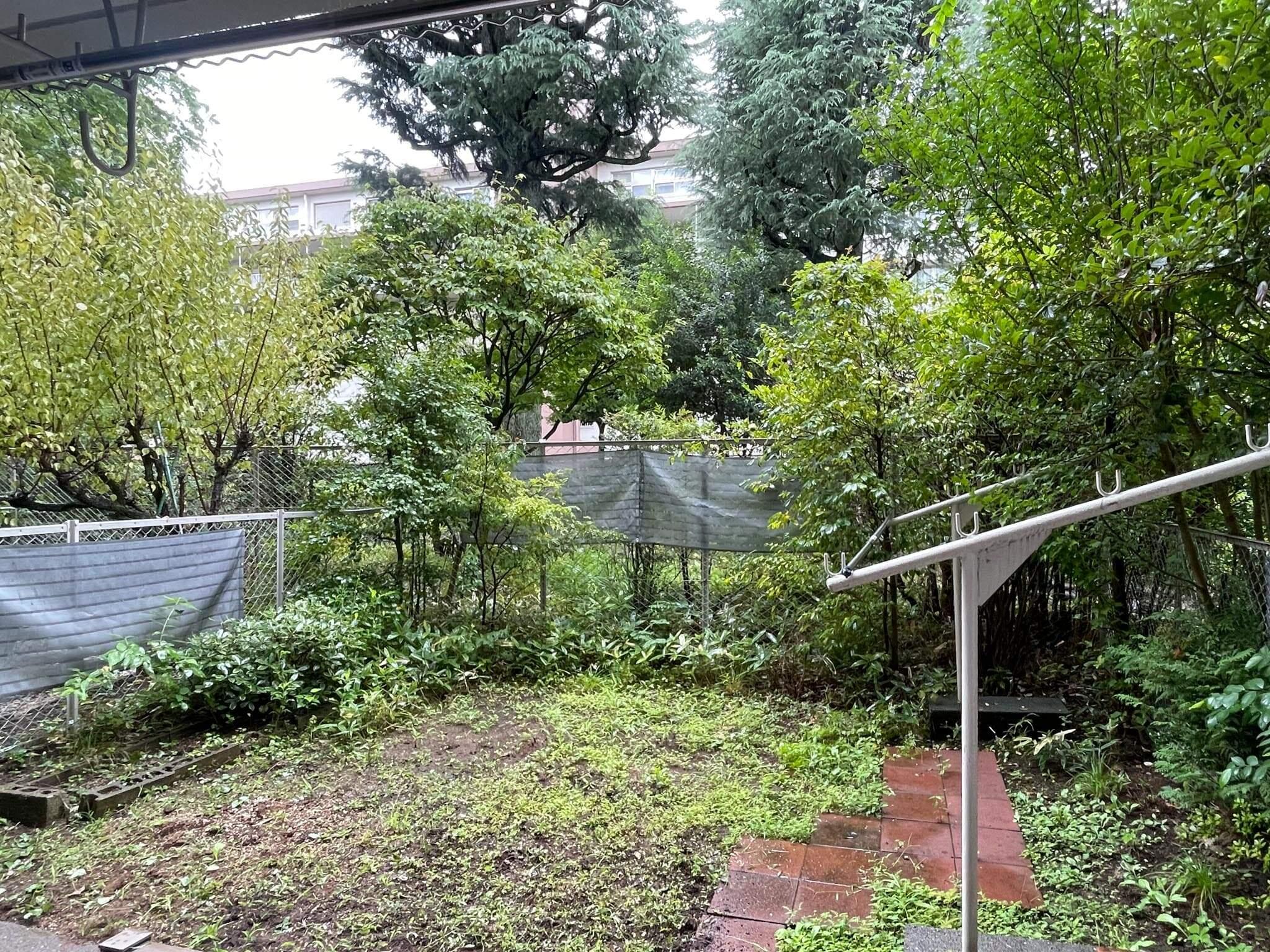 中野区白鷺の賃貸物件/しっかりとした広さがある専有の庭。雑草のお手入れは入居者でお願いします