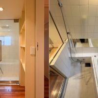 世田谷区尾山台の賃貸物件/地下の脱衣洗面室と浴室