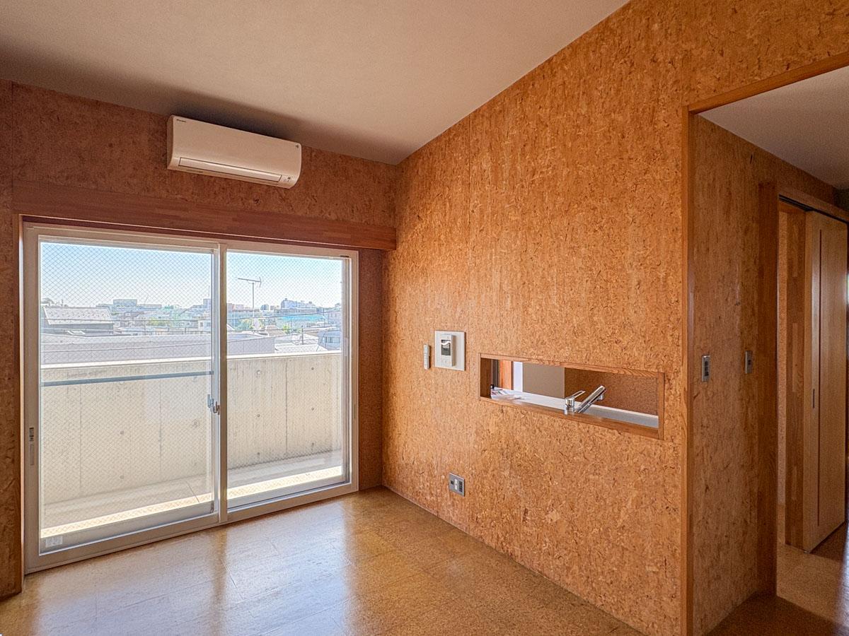 大田区仲池上 の賃貸物件/角部屋で隣接している部屋がなく、戸建てのように明るい室内