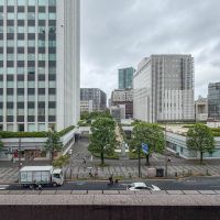 港区芝の賃貸物件/バルコニーからの眺望。向かいが抜けているので開放的