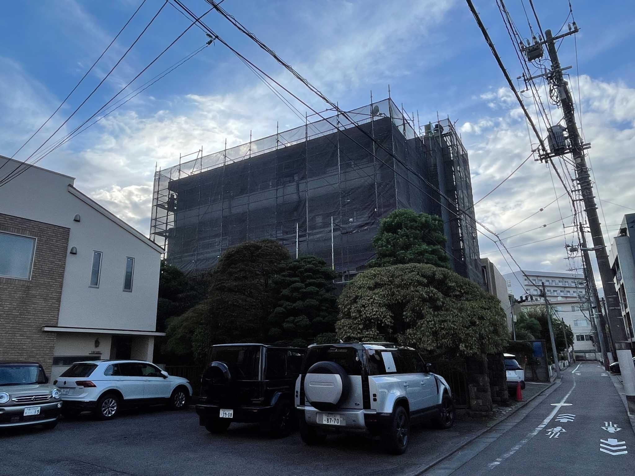 目黒区上目黒の賃貸物件/現在は外装塗装工事中です（10月中まで）
