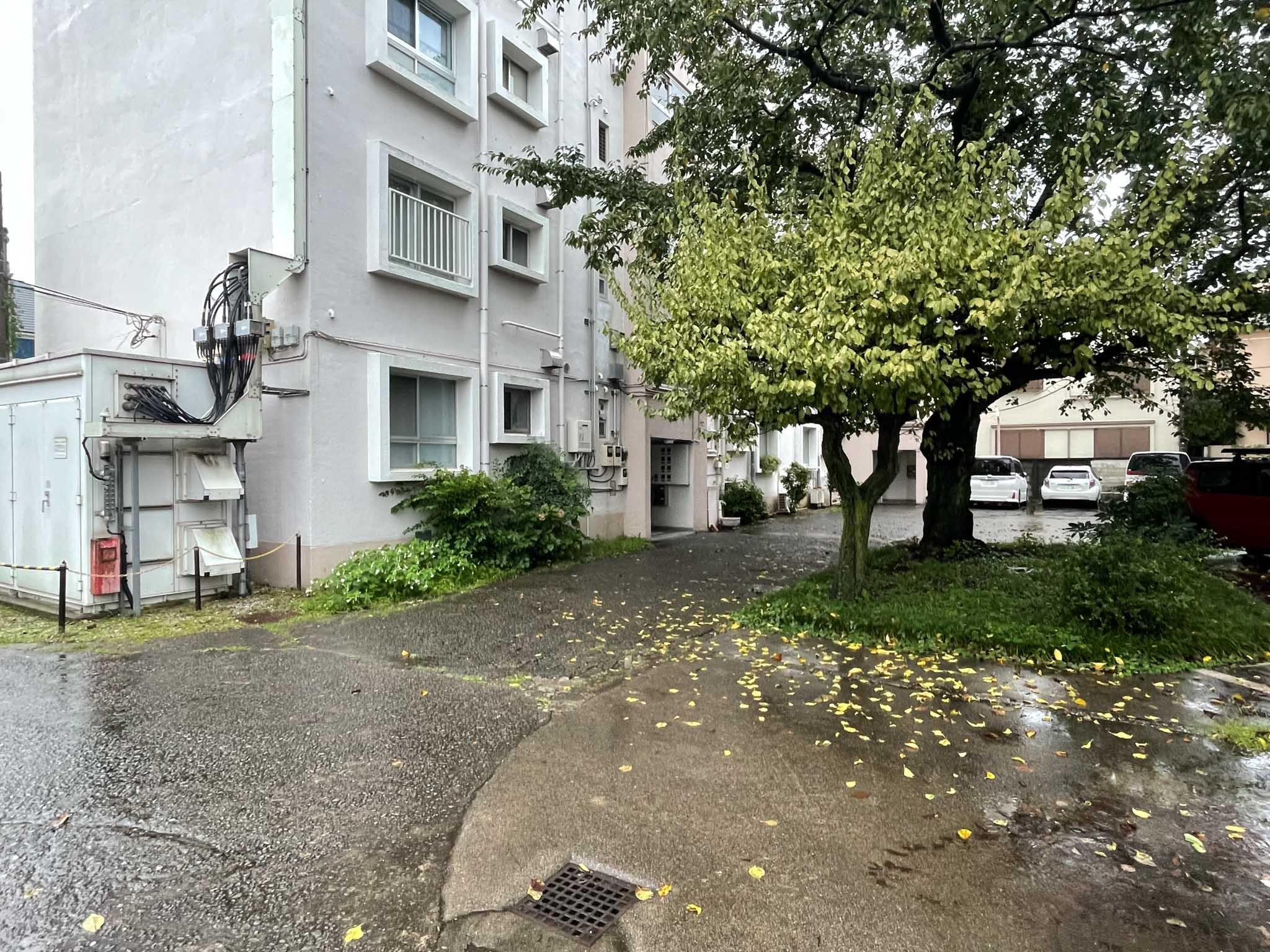 杉並区高円寺の賃貸物件/共用部。北側とのB棟との間です