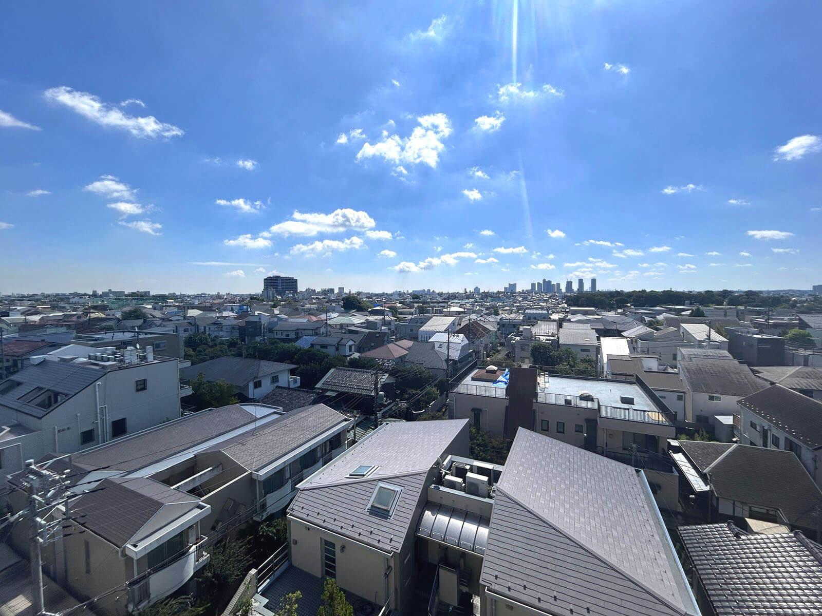 目黒区自由が丘の賃貸物件/遮るものがなく、はるか遠くまで見渡せるスカイビュー！