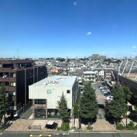 目黒区自由が丘の賃貸物件/寝室側から見下ろす街並みも気持ちよく広がっています