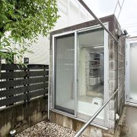 世田谷区下馬の売買物件/坪庭に物干しスペース