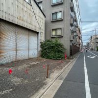 大田区多摩川の賃貸物件/歩いて3分ほどの矢口渡駅の方をみる