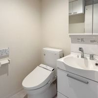 港区北青山の賃貸物件/トイレと洗面台