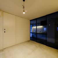 渋谷区神宮前の賃貸物件/ガラス引き戸付きでしっかりと個室化できます