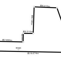 渋谷区東の売買物件/敷地図