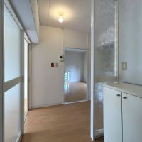 世田谷区駒沢の賃貸物件/玄関から、周辺のすりガラスがかわいらしい