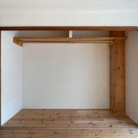 新宿区山吹町の賃貸物件/オープンなクローゼット。デスクを入れ込んだりするのもいいかもしれません