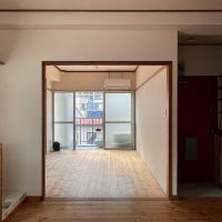 新宿区山吹町の賃貸物件/キッチンから居室に向かって