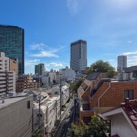 目黒区大橋の賃貸物件/バルコニーからの眺望（南向き）