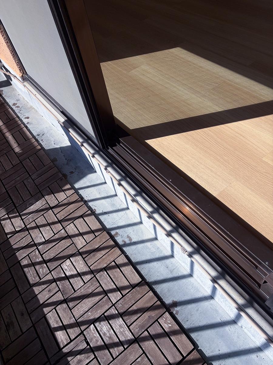 目黒区大橋の賃貸物件/部屋とバルコニーの境目