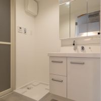 目黒区平町の賃貸物件/洗面台と洗濯機置き場