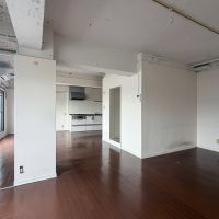 渋谷区桜丘町の賃貸物件/部屋の奥からキッチン側を見る