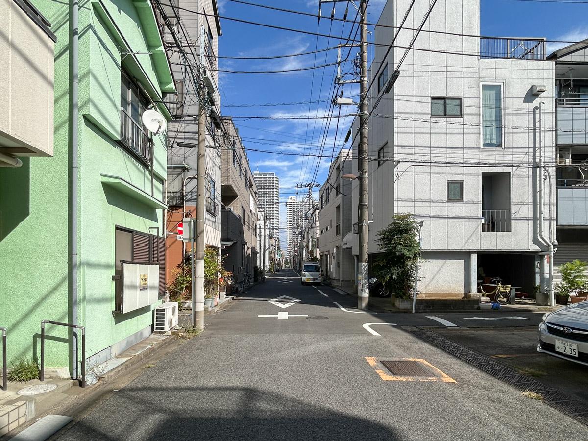 江東区白河の賃貸物件/前面道路別角度から