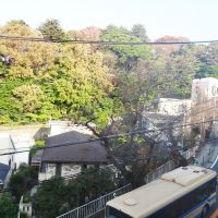 横浜市中区山手町の賃貸物件/坂を上った先は山手の街並み。坂沿いには桜の木が立ち並んでいます